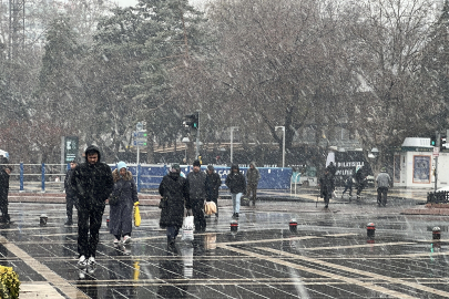 Kayseri'de kar yağışı etkili oldu