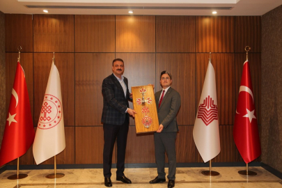 Kaymakam Arıkan’dan Vakıflar Genel Müdürü Aksu’ya Ziyaret