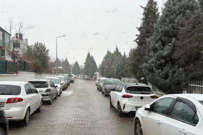 Eskişehir’de kar yağışı