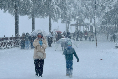 Ordu’da yeni yılın ilk gününde kar yağışı etkili oldu