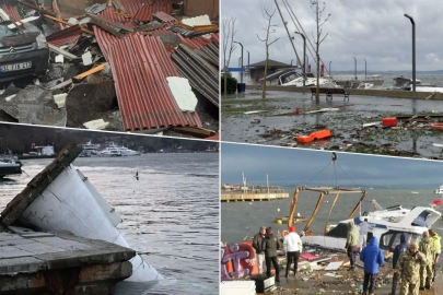 Rüzgar İstanbul'u Yıktı Geçti: Tekneler Battı, 97 Uçak Seferi İptal Edildi