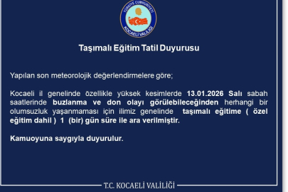 Kocaeli’de Buzlanma Alarmı! Valilikten "Taşımalı Eğitim" İçin Kritik Karar