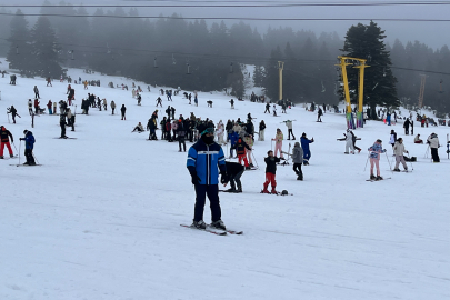 Uludağ’da Sömestir ve Hafta Sonu Yoğunluğu Zirve Yaptı
