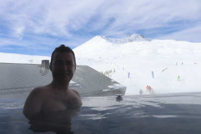 Kayak Pistinden Sıcak Suya: Sömestirin En Havalı Pozu Erciyes'ten Geldi