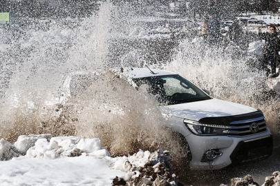 1500 rakımda adrenalin: Perşembe Yaylası'nda zorlu kış parkuru