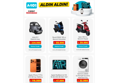 A101'den Dev Kampanya: 5 Şubat'ta iPhone 17 Pro ve Elektrikli Araç Satışa Çıkıyor!