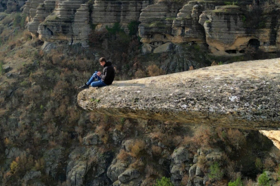 Safranbolu’da taş teras için çökme uyarısı