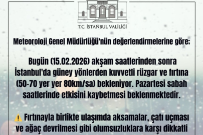 İstanbul için Fırtına Alarmı: Valilikten Akşam Saatleri İçin Kritik Uyarı