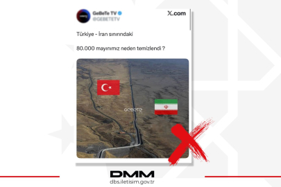 DMM'den Türkiye-İran Sınırındaki Mayın İddialarına Yalanlama
