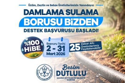 Manisa’da Çiftçiye Yüzde 100 Hibe Desteği