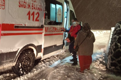 Bitlis'te Kardan Kapanan Köy Yolunda Nefes Kesen Kurtarma