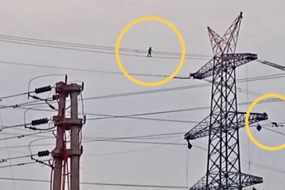Metrelerce Yüksekte İp Cambazı Gibi Mesai