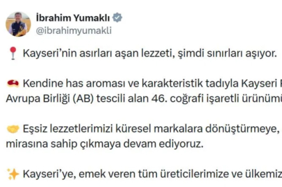 Kayseri Pastırması AB'den Coğrafi İşaret Tescili Aldı