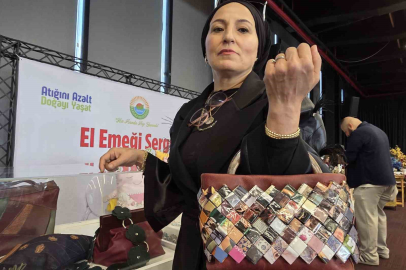 Samsun'da Atık Deriler Geri Dönüşümle Çanta ve Takı Oluyor