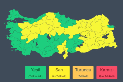 İçişleri'nden Birçok İle Kuvvetli Kar ve Sağanak Uyarısı