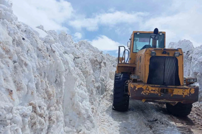 Karlıova'da Metreleri Aşan Kar Temizlendi, Yol Ulaşıma Açıldı