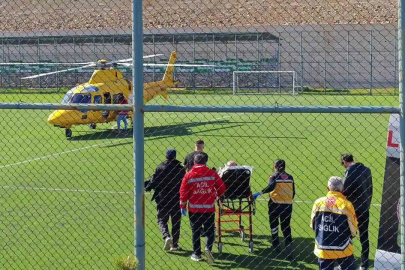 Kalp Krizi Geçiren Hastaya Helikopterli Müdahale