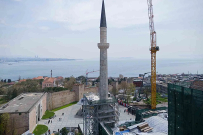 Ayasofya'nın Kuzeydoğu Minaresinde Restorasyon Tamamlandı