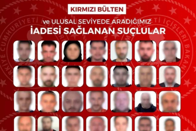 Yurt Dışında Yakalanan 48 Firari Türkiye'ye İade Edildi