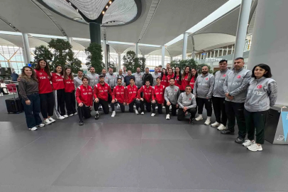 Milli sporcular taekwondo şampiyonası için Münih’e gitti
