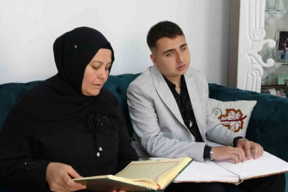 Oğlu İçin Braille Öğrendi: Görme Engelli Gencin Başarı Hikayesi