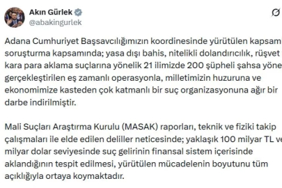 100 Milyarlık Kara Para ve Bahis Vurgununa 21 İlde Dev Operasyon