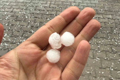 Tatvan’da dolu yağışı etkili oldu
