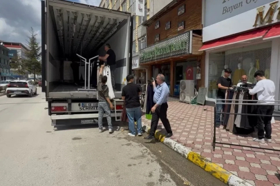 Turhal’da taşkın riskine karşı esnaf kepenk kapattı
