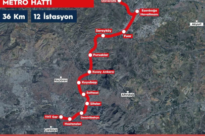 Esenboğa Havalimanı Metrosu’nun yapım ihalesi 30 Haziran’da gerçekleştirilecek
