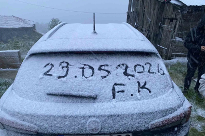 Kastamonu’da mayıs ayının sonunda kar sürprizi
