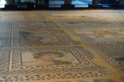Aşil ve Thetis’in yer aldığı Amisos Mozaiği Samsun Müzesinde sergileniyor

