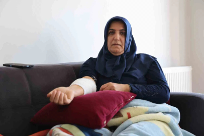 Köpek saldırısına uğrayıp yaralanan kadın o anları anlattı
