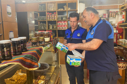 Zabıta ekiplerinden okul kantini ve şarküteri denetimi