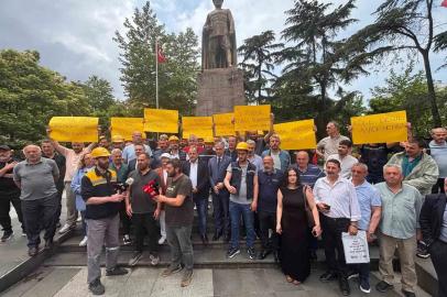 Trabzon’da madencilerin maaş protestosu
