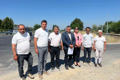 Muhtarlardan karayollarına refüj tepkisi

