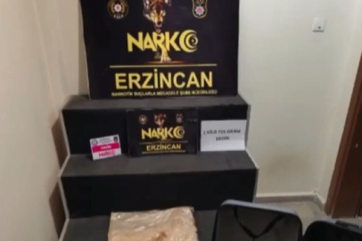 Erzincan’da 1 kilo 725 gram eroin ele geçirildi, 1 şüpheli tutuklandı