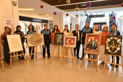 ÇOGEP kapsamında hazırlanan rölyef eserler sergilendi