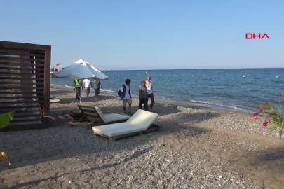 Kemer sahillerinde tespit edilen 38 deniz kaplumbağası yuvası korumaya alındı