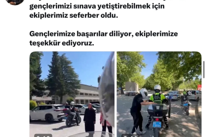 Elazığ’da YKS’ye geciken adayların imdadına polis ekipleri yetişti
