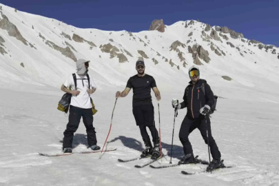 Haziran sonunda Erciyes’te kayak keyfi
