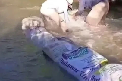 Yüksekovalı çiftçilerin kum torbalarıyla su nöbeti
