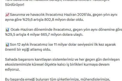 Haluk Görgün: Savunma ve havacılık ihracatımız 803 milyon dolar oldu