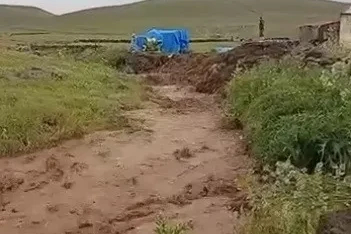 Meteoroloji uyarmıştı: Kağızman’da sel
