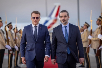 Fransa Cumhurbaşkanı Emmanuel Macron, Suriye'de