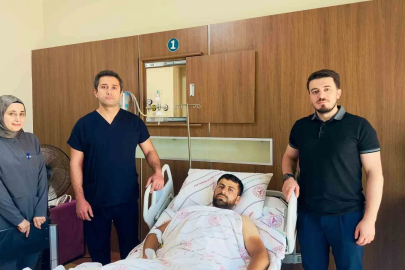 Siirt’te beton mikserine kaptırılan bacak başarılı ameliyatla kurtarıldı
