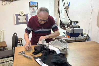 Çocuk yaşta başladı, 61 yıldır iğne ipliği elinden bırakmadı

