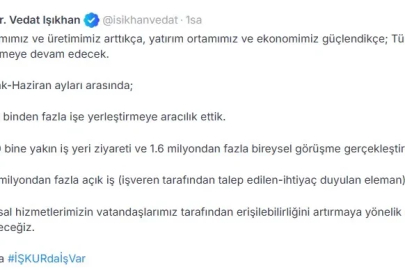 Bakan Işıkhan: 723 binden fazla işe yerleştirmeye aracılık ettik