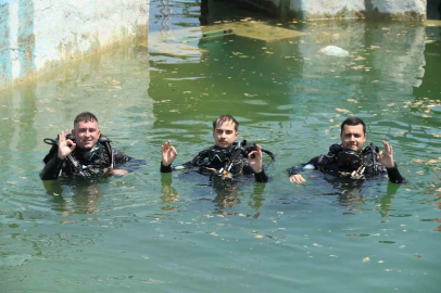 ‘Balık Adamlar’ Sakaryabaşı’nda eğitimlerini sürdürüyor
