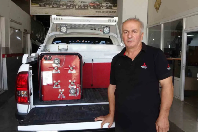 Büyük yangından etkilenen oto tamircisi orman yangınlarına hızlı müdahale aracı geliştirdi
