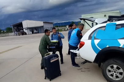Ambulans uçakla Samsun’dan Ankara’ya 1 karaciğer ve 2 böbrek grefti ulaştırıldı
